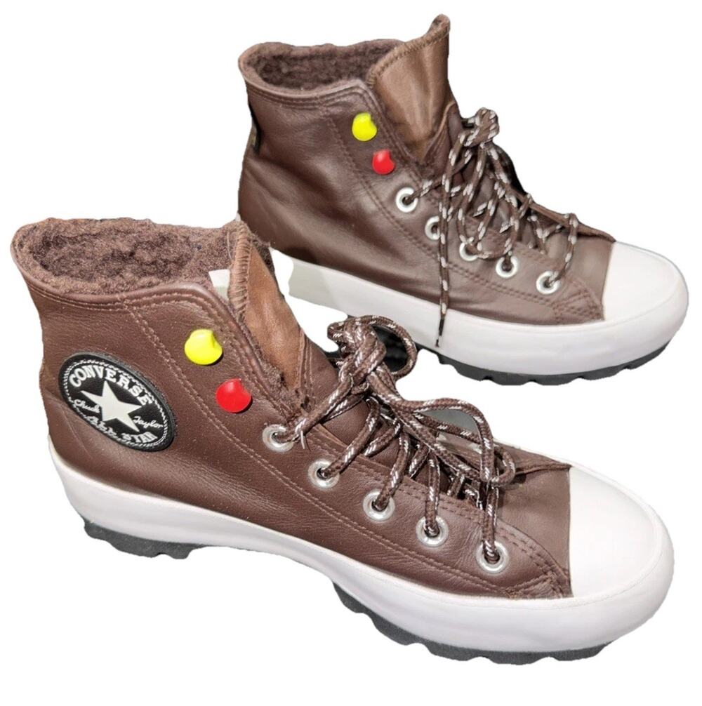 Converse Lugged Winter GTX Gore-Tex Boots Women 6.5 Dark Root